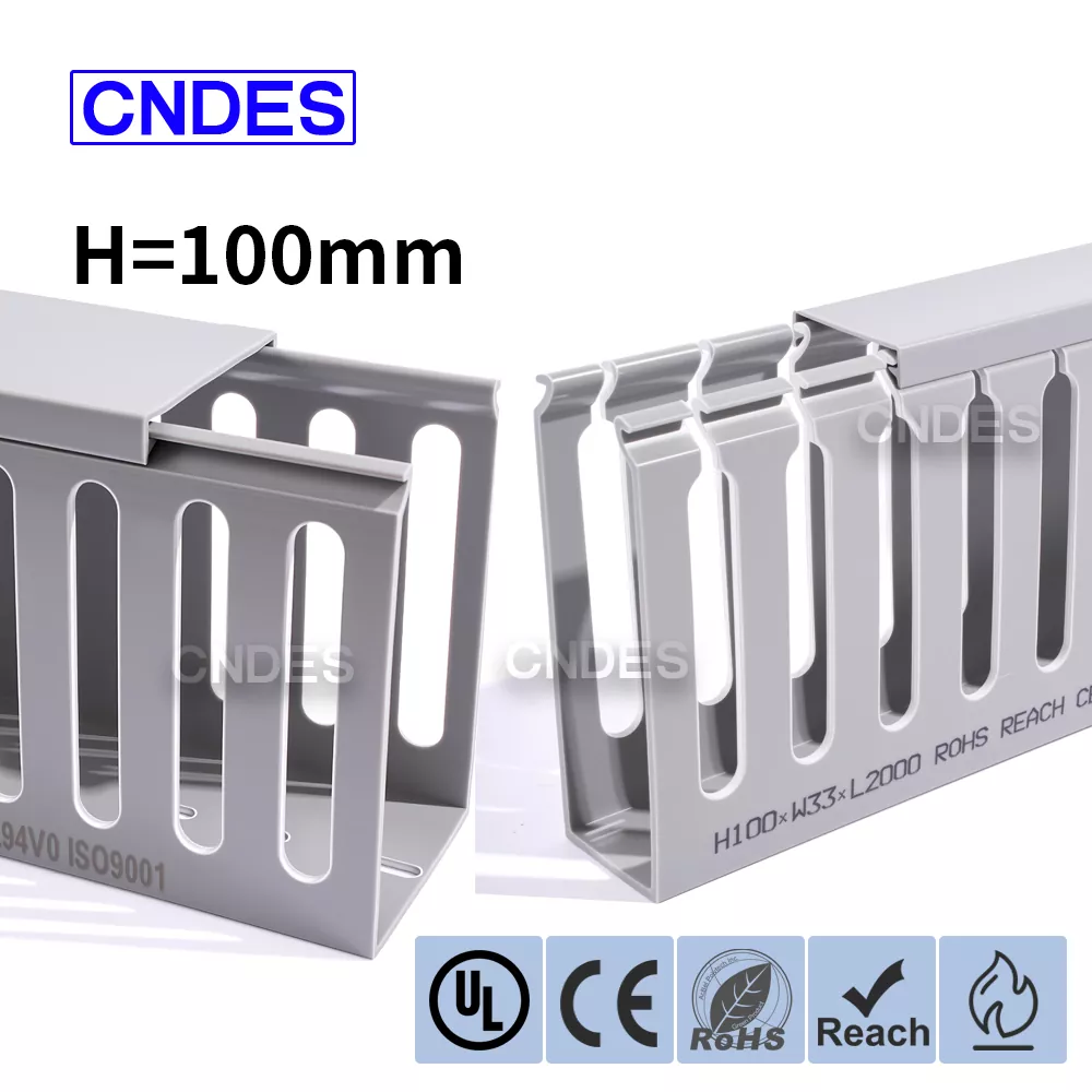 100 mm Hündürlükdə Açıq Yuvalı PVC Korpus Naqil Kanalı