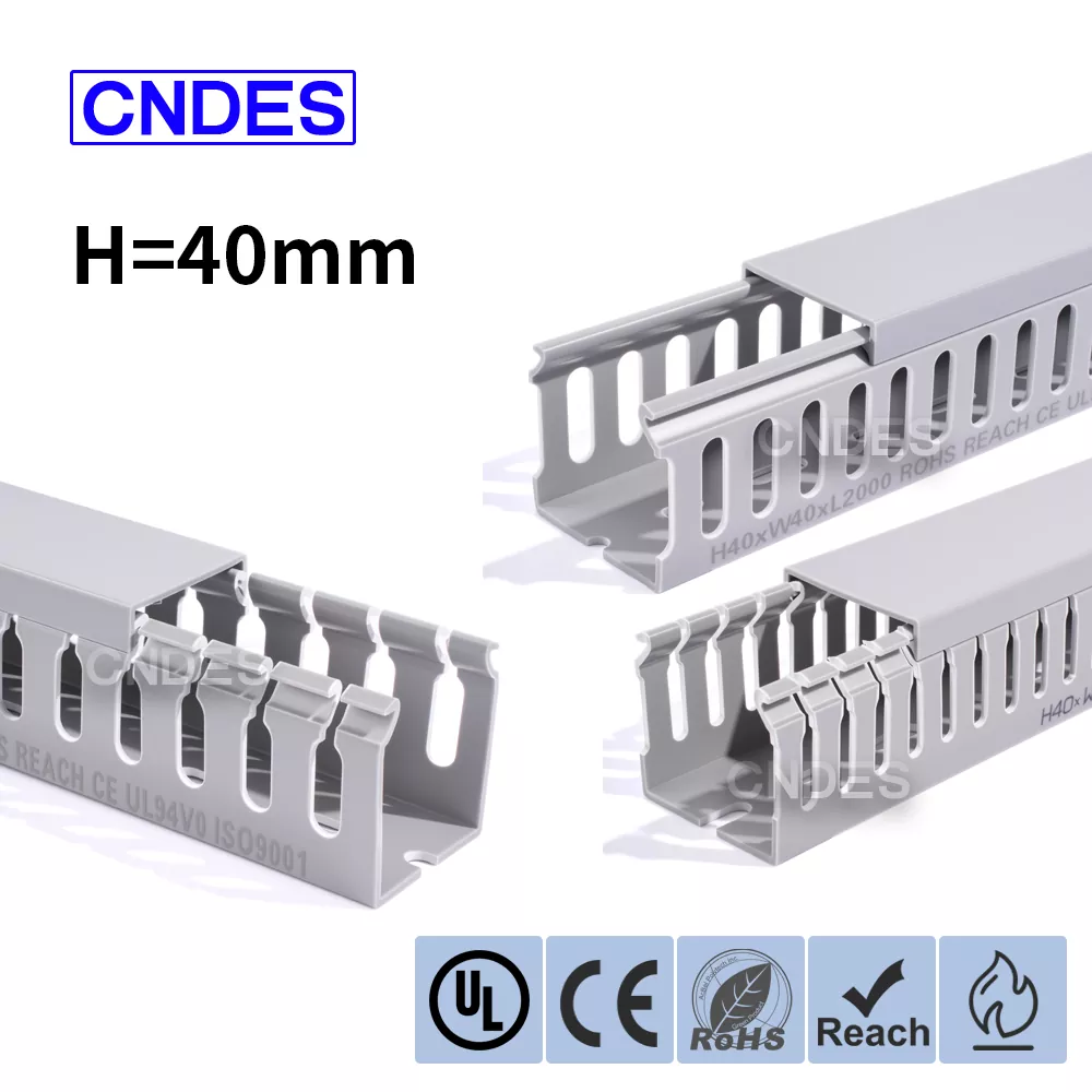 40 mm Hündürlükdə Yivli PVC Naqil Kanalı