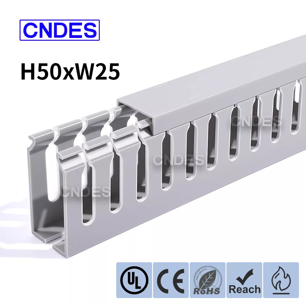 50×25mm Yivli PVC Elektrik Şkaf Kanalı