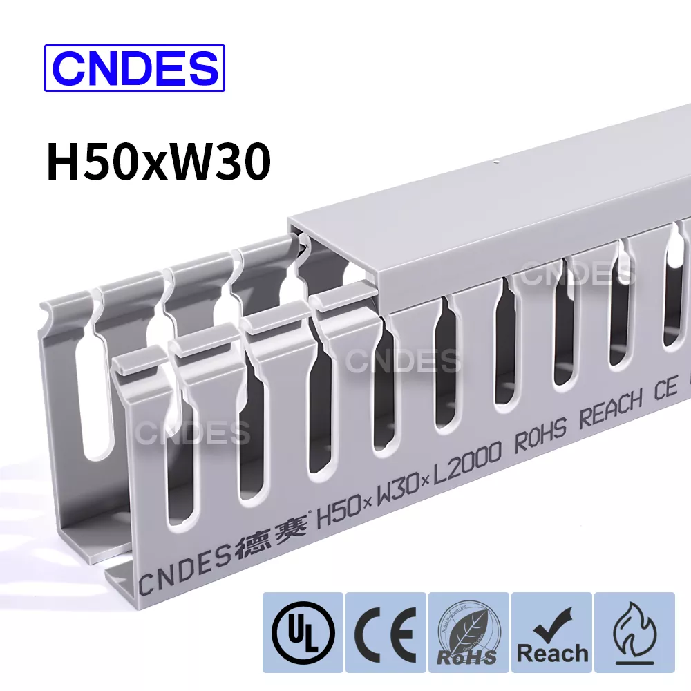 50×30 Yivli PVC Kabel Təşkilat Kanalı