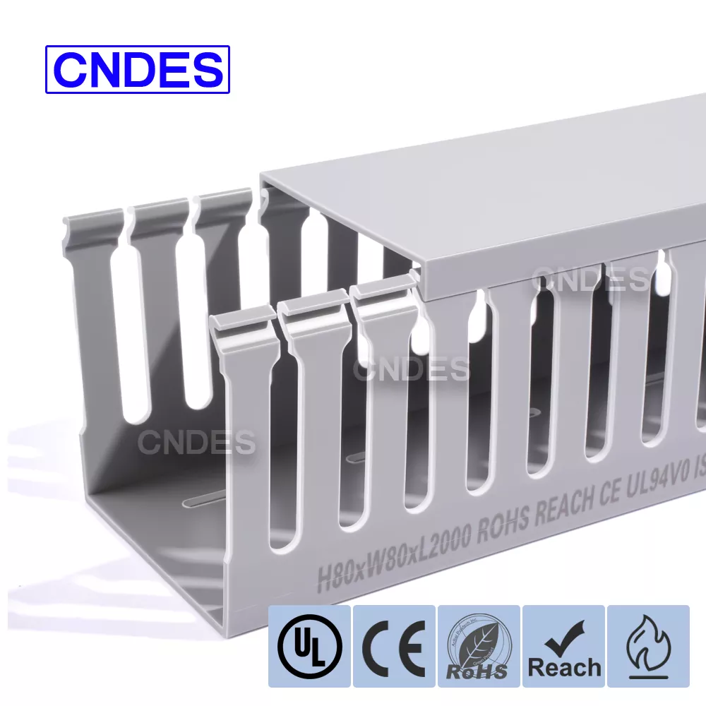80×80 Yivli PVC Kommutator Naqil Kanalı
