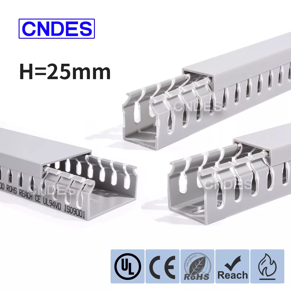 25 mm Hündürlükdə PVC Yivli İdarə Paneli Kanalı